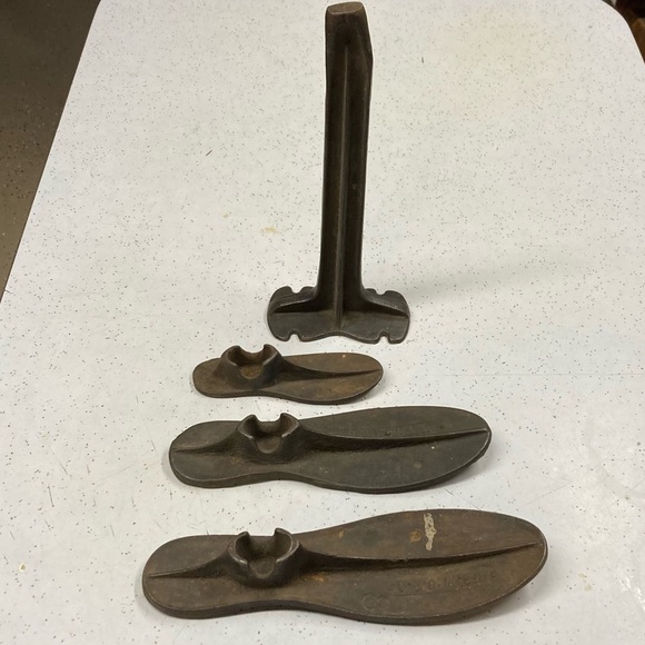 unbranded Other Antique Vintage Cast Iron 4 Piece Cobbler Shoe